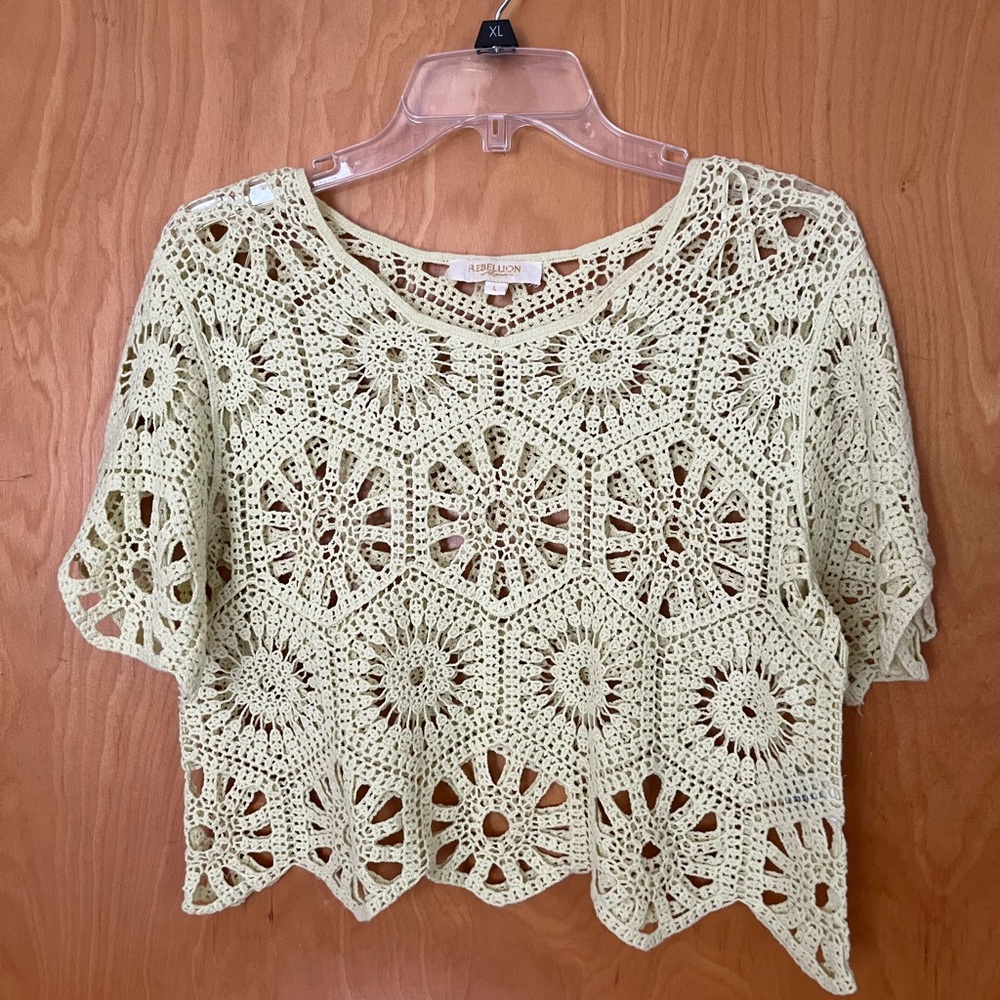 Light Green Crochet Blouse